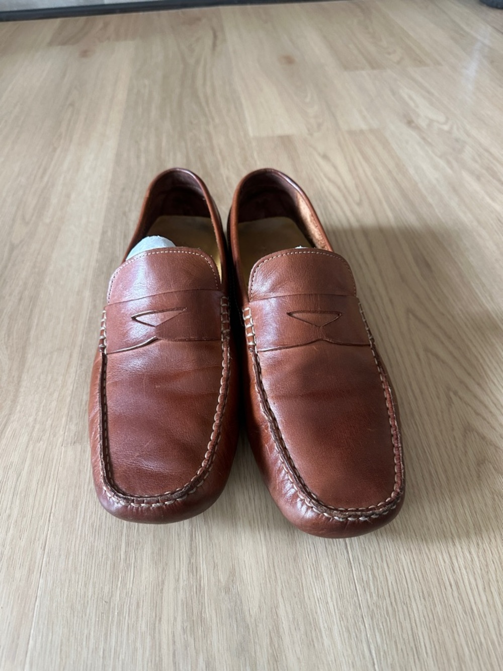 Men's Brown Leather Penny Loafers